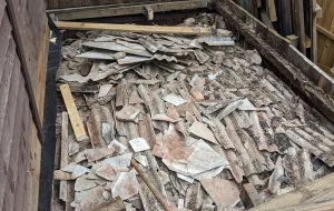 Asbestos in base of garage