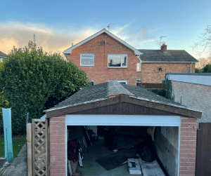 Asbestos garage roof removal