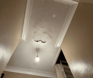 asbestos artex in a hallway ceiling 